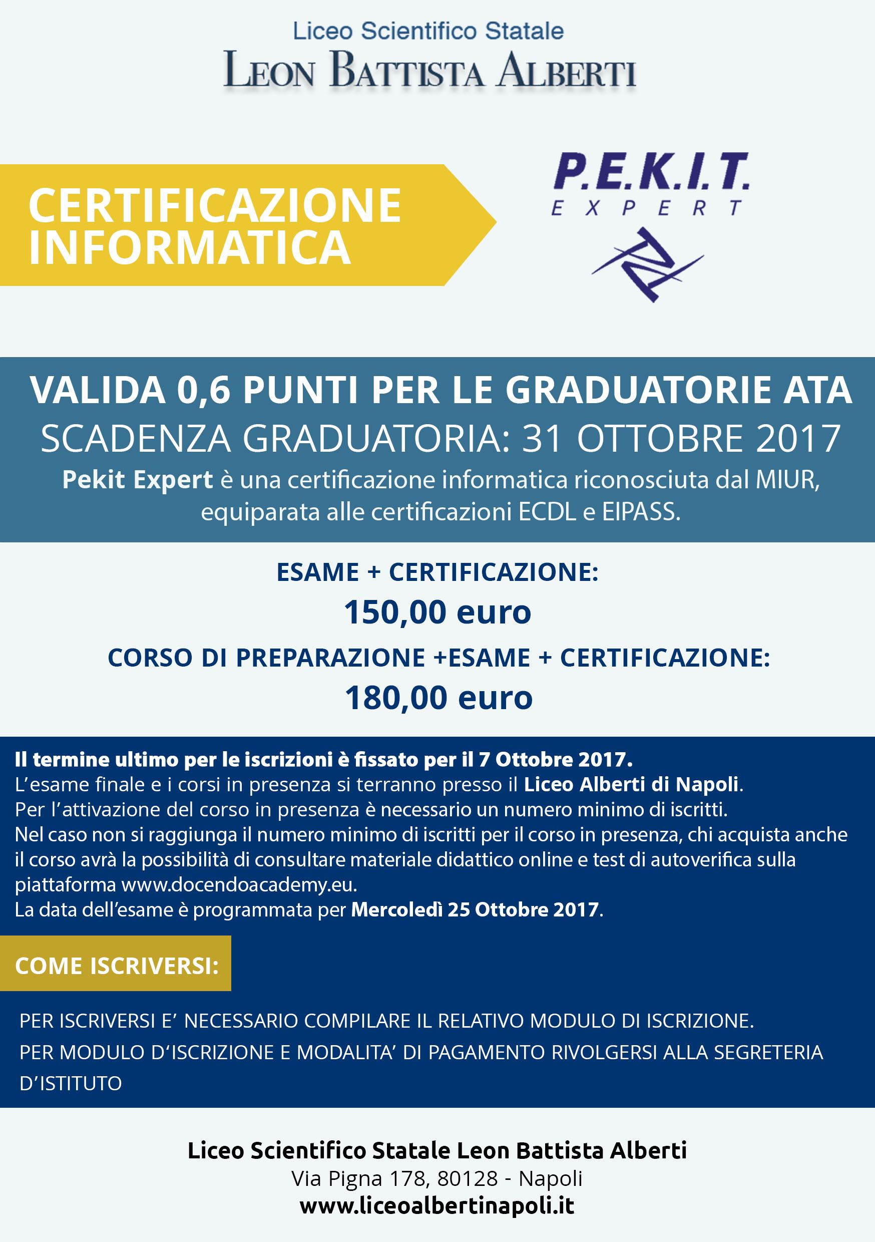 Certificazione di informatica PEKIT Expert